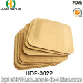 Placa cuadrada de bambú disponible respetuosa del medio ambiente (HDP-3022)